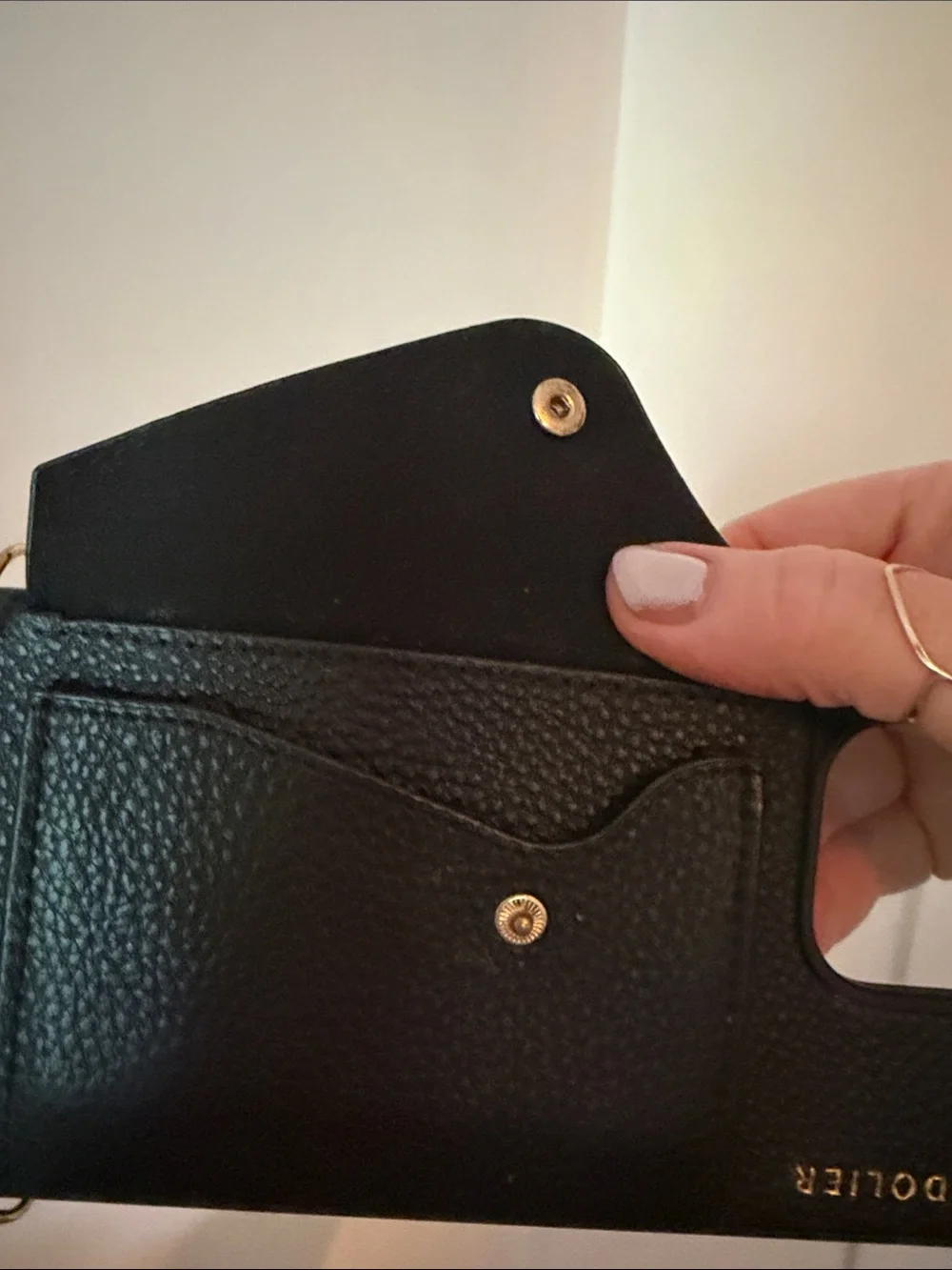 Bandolier leather phone